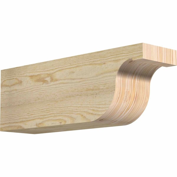 Ekena Millwork Del Monte Rough Sawn Rafter Tail, Douglas Fir, 6"W x 8"H x 24"L RFT06X08X24DEL00RDF - main